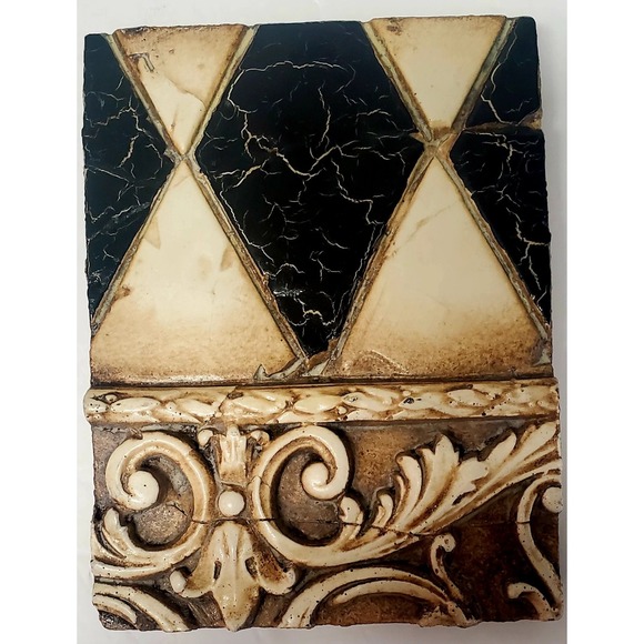VTG Sid Dickens Art Tile T-29 Harlequin Whimsy of the Elizabethan Jester Scrolls